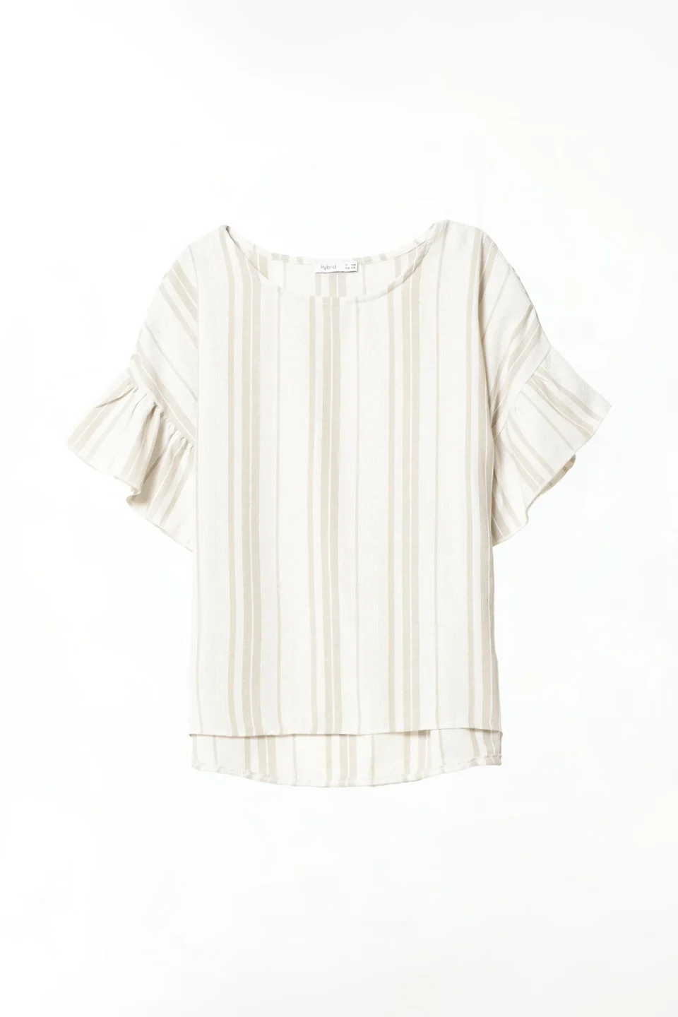 BLUSA ampia con maniche a sbuffo e scollo a barchetta