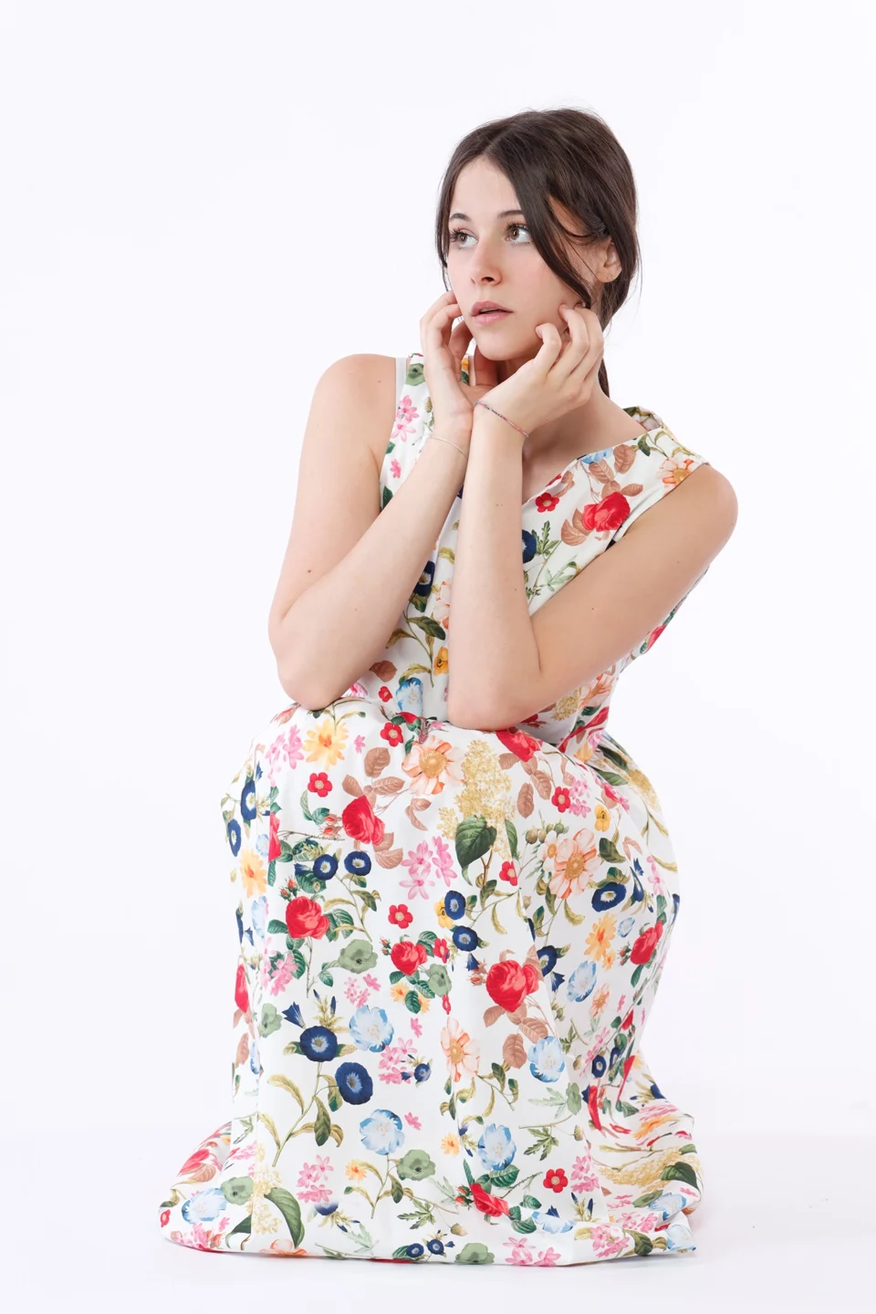 ABITO Midi Smanicato con stampa floreale ONEWORLD HYBRID