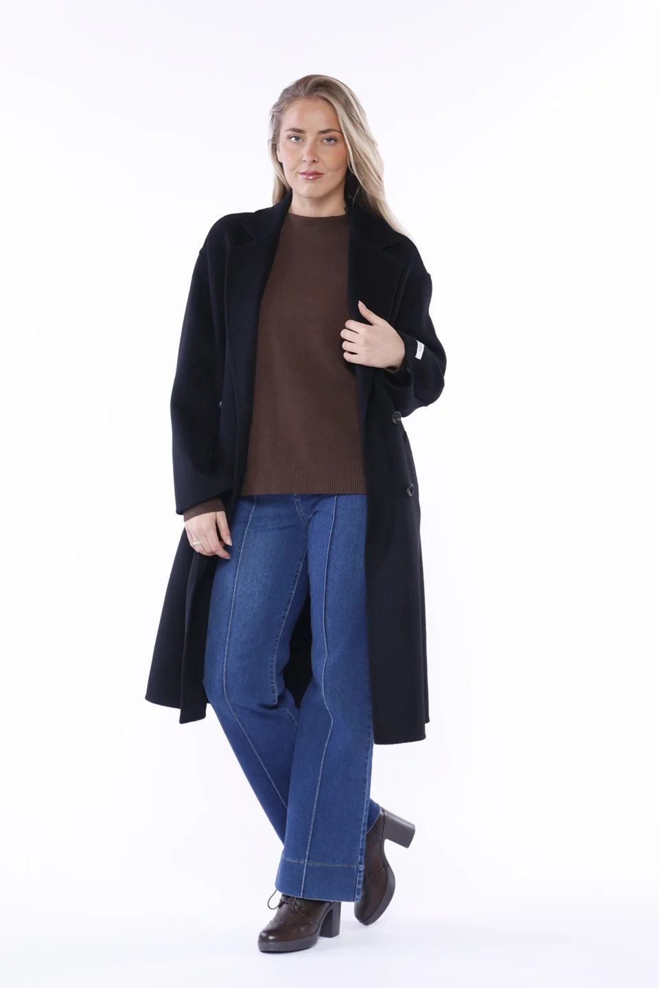 CAPPOTTO trench doppiopetto con tasche e collo reverse ONEWORLD HYBRID