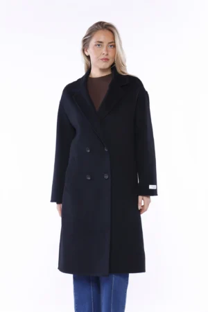 CAPPOTTO trench doppiopetto con tasche e collo reverse