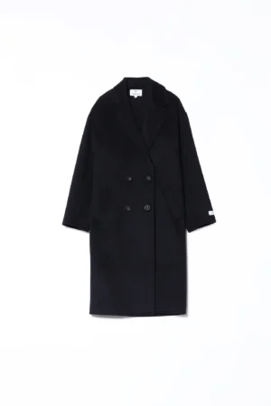 CAPPOTTO trench doppiopetto con tasche e collo reverse