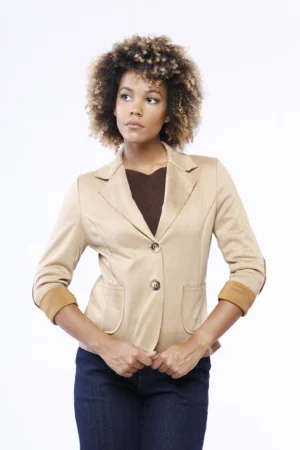 GIACCA monopetto con collo reverse e tasche sul davanti