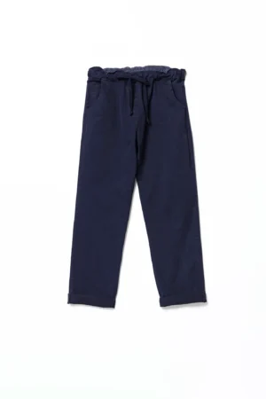 PANTALONE casual con risvolto alle caviglie e comodo laccetto di chiusura in vita