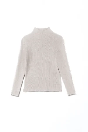 MAGLIA casual a collo alto a manica lunga