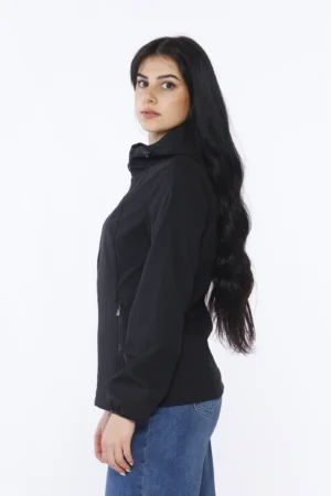 GIACCA corta primavera con cappuccio regolabile e tasche con cerniera