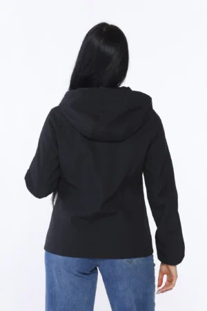 GIACCA corta primavera con cappuccio regolabile e tasche con cerniera