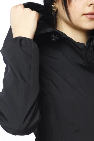 GIACCA corta primavera con cappuccio regolabile e tasche con cerniera