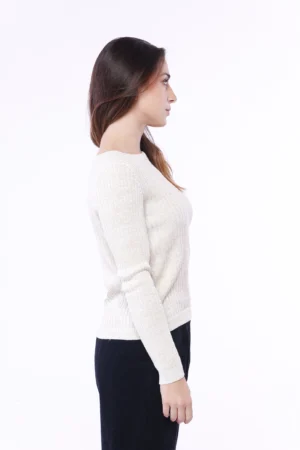 MAGLIA everyday a costine con scollo a barchetta