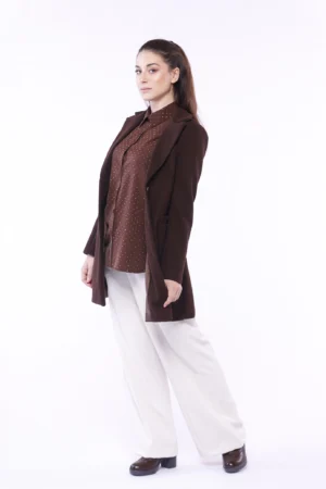 CAPPOTTO Elegante monopetto lungo con tasche a filetto