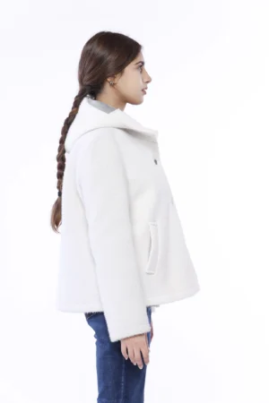 CAPPOTTO Softshell con cappuccio e bottoni