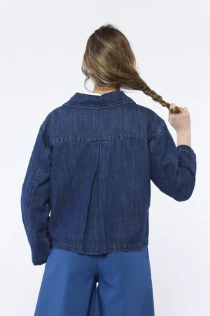 GIACCA denim dal taglio classico e tasche applicate