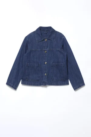 GIACCA denim dal taglio classico e tasche applicate