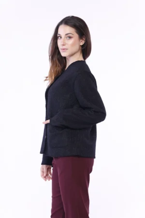 GIACCA a pelo corto primi freddi con chiusura a bottoni e comode taschine sul davanti