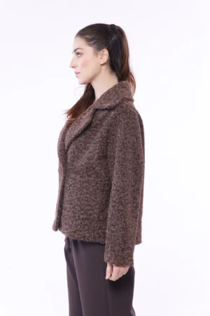 GIACCA corta primi freddi doppiopetto con collo reverse