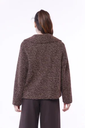 GIACCA corta primi freddi doppiopetto con collo reverse