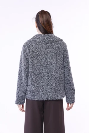 GIACCA corta primi freddi doppiopetto con collo reverse