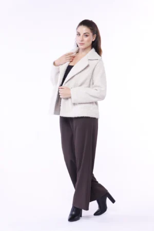 GIACCA corta primi freddi doppiopetto con collo reverse