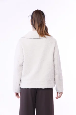 GIACCA corta primi freddi doppiopetto con collo reverse