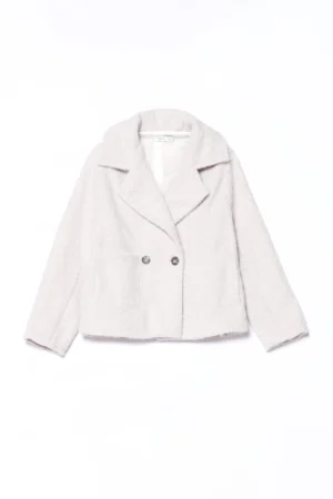 GIACCA corta primi freddi doppiopetto con collo reverse