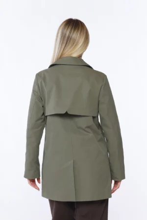 GIACCA trench midi con fodera e comode tasche con bottoni di chiusura