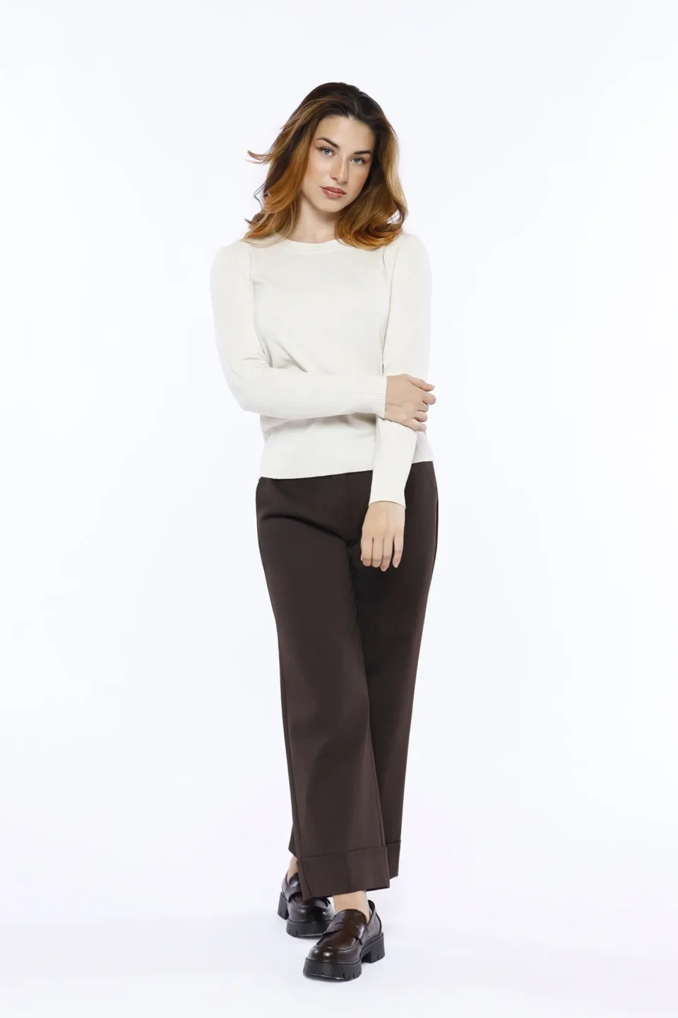 MAGLIA pullover casual con orli a costine ONEWORLD HYBRID