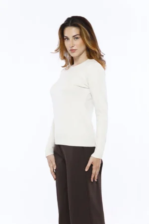 MAGLIA pullover casual con orli a costine