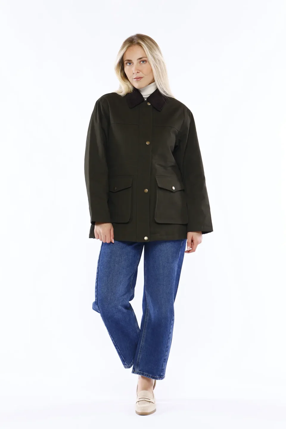 GIUBBOTTO corto tipo parka con tasconi sul davanti e doppia chiusura zip e bottoni ONEWORLD HYBRID