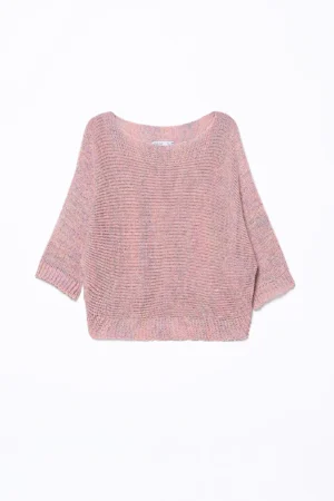 MAGLIA Con scollo a barca lavorata a tricot