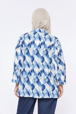 BLUSA Scollo a V  con stampa a fantasia