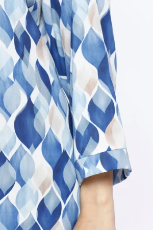 BLUSA Scollo a V  con stampa a fantasia