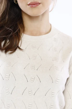 MAGLIA pullover versatile con ricami in rilievo