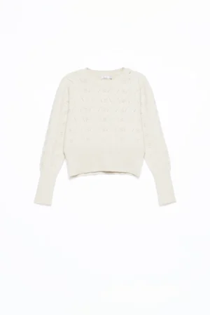 MAGLIA pullover versatile con ricami in rilievo
