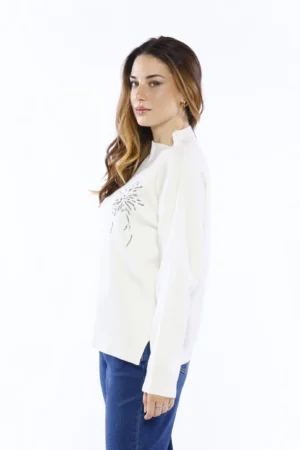 MAGLIA casual con spacchetti ai bordi e graziosi ricami