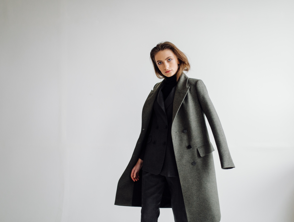 Fashion photo of young woman. Girl posing. Studio photo